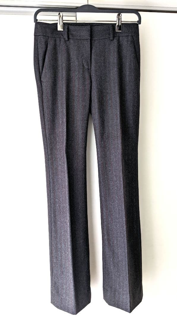 【極美品】theory セオリー スーツ 上下　グレー ストライプ 希少　M　S