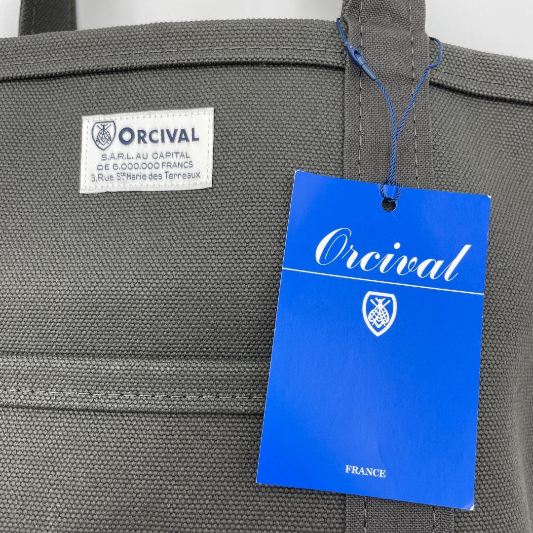 美品 ORCIVAL トートバッグ キャンバス ブラック タグ付き Sサイズ