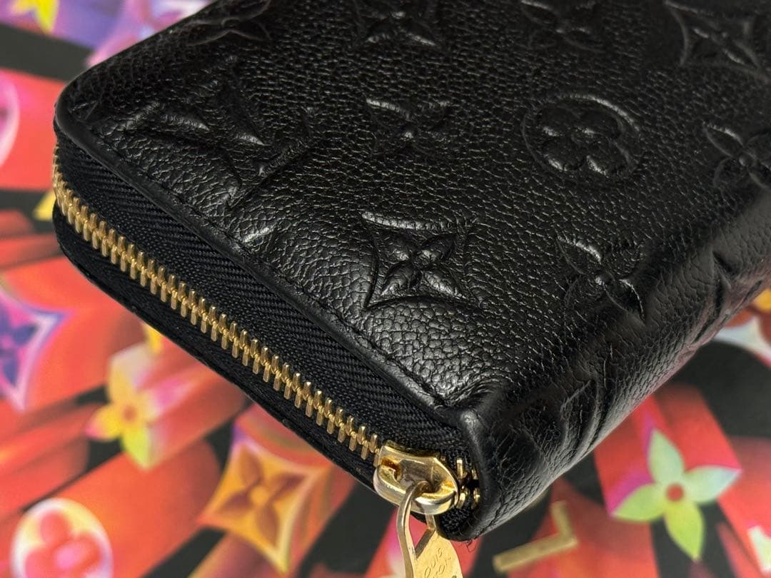 良品！新型　ルイヴィトン　アンプラント　ジッピーウォレット長財布　ブラック