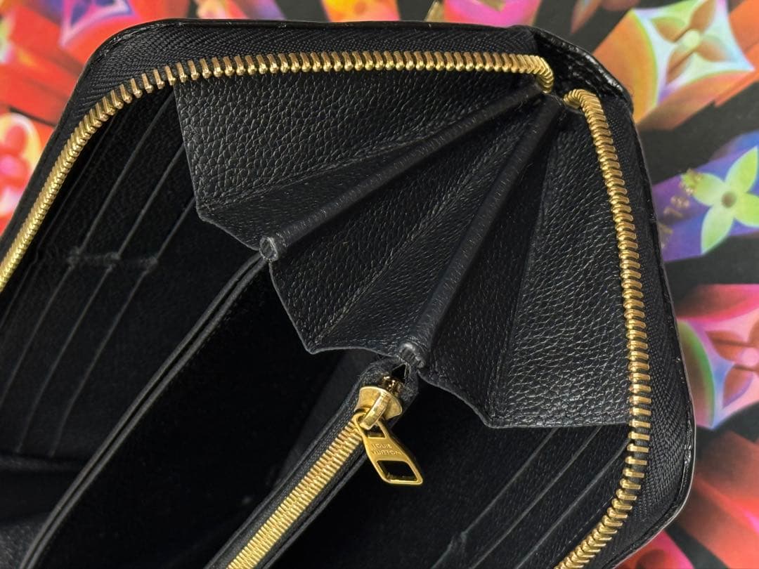良品！新型　ルイヴィトン　アンプラント　ジッピーウォレット長財布　ブラック