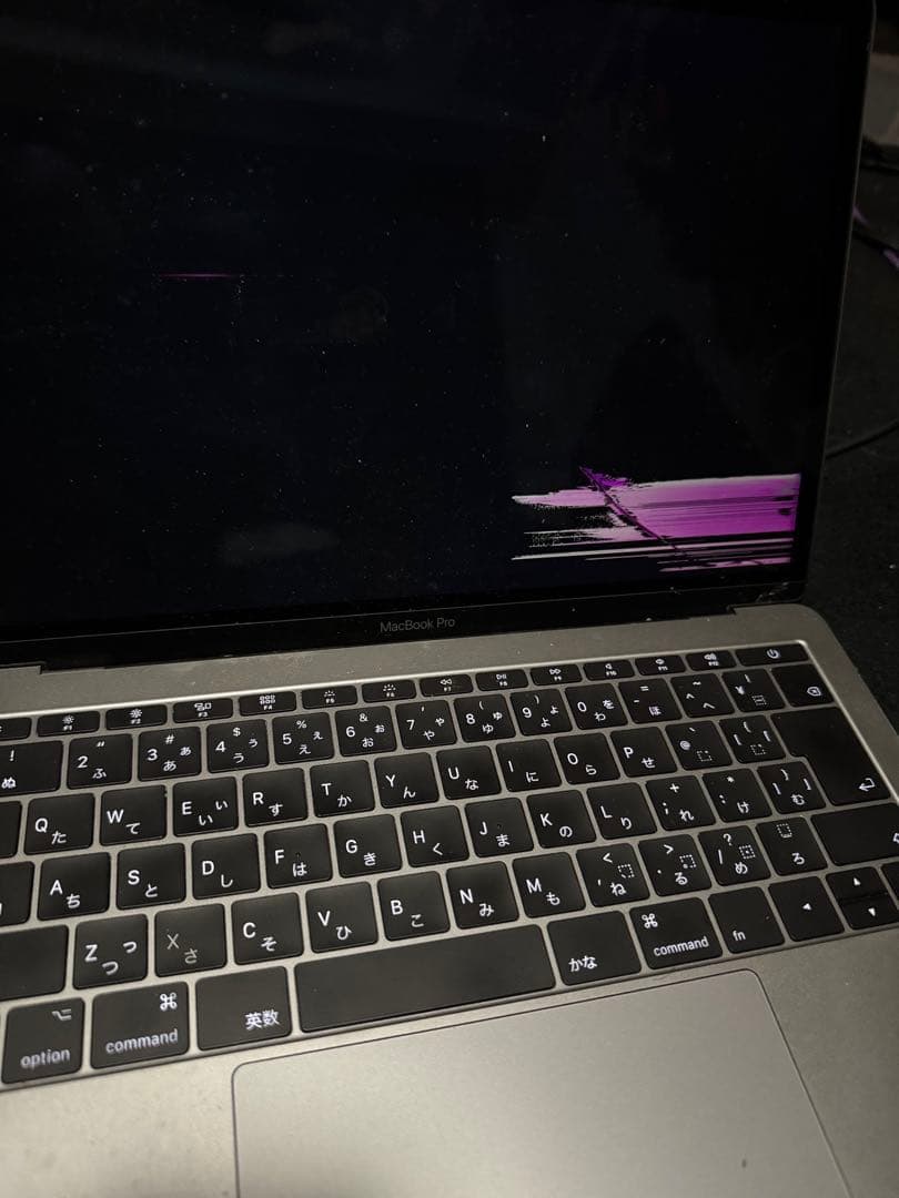 【ジャンク】MacBook Pro 13インチ 2017 液晶割れ 起動確認済み