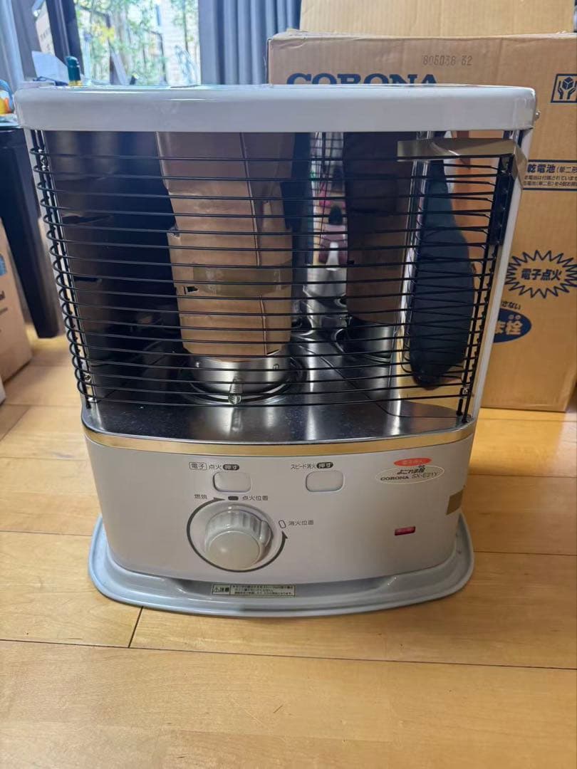 新品未使用　コロナ自然通気形開放式石油ストーブ　SX-E21Y-W (ホワイト)