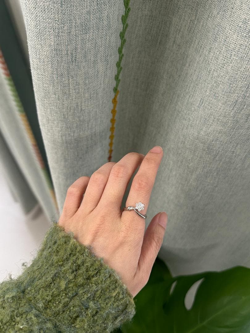 リングPT900 ダイヤモンド0.31ct #10