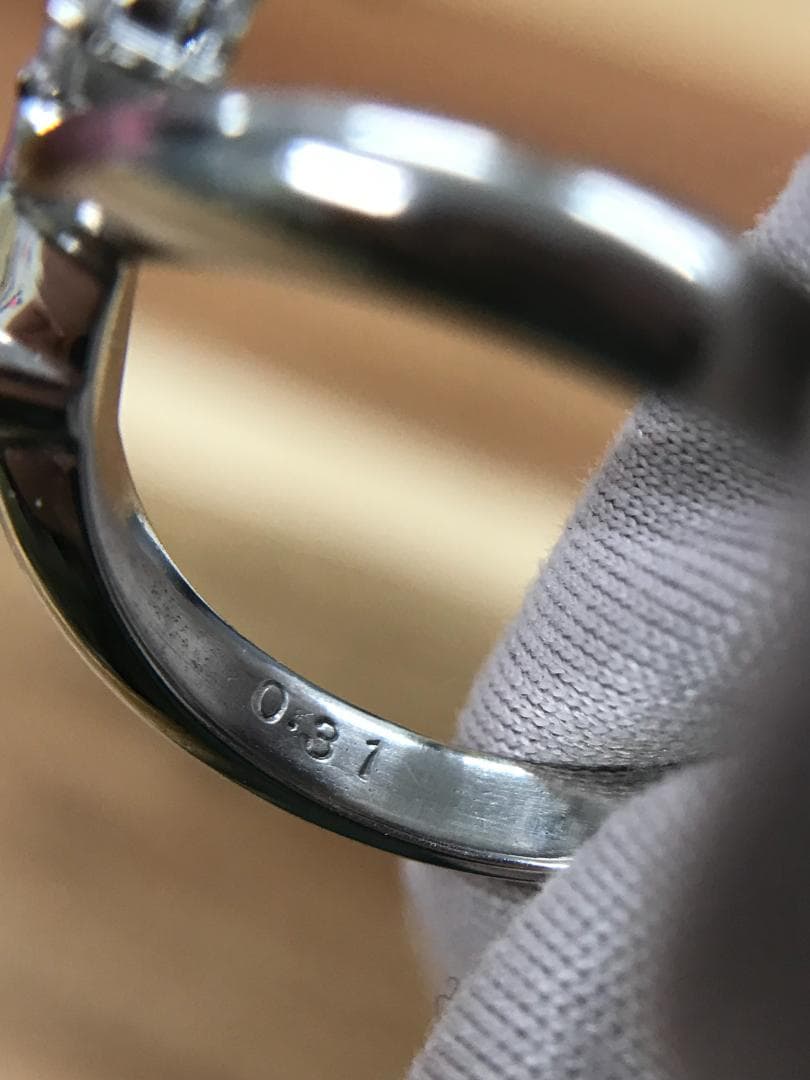 リングPT900 ダイヤモンド0.31ct #10