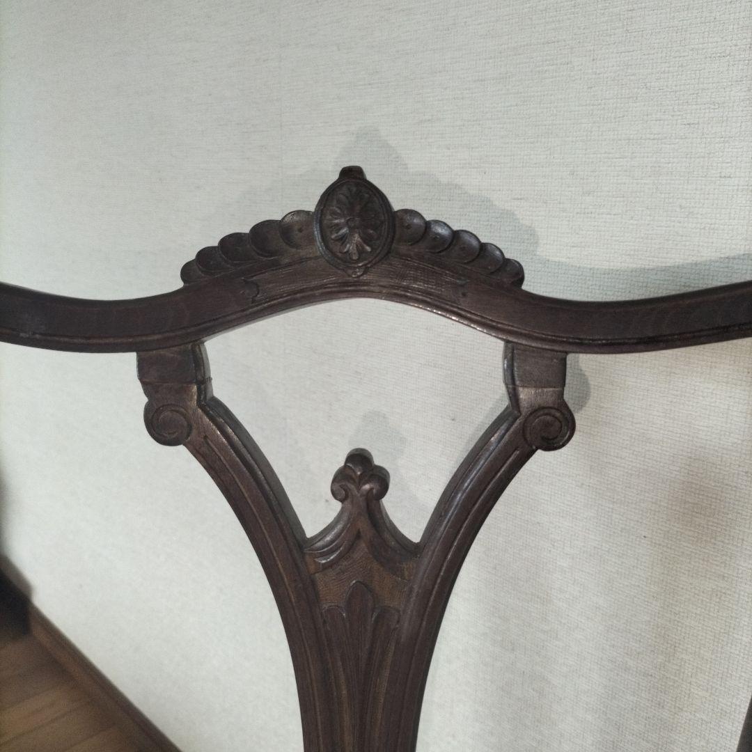 12/29 クラシック 椅子 刺繍 アンティーク　イギリス　プチポワン チェア