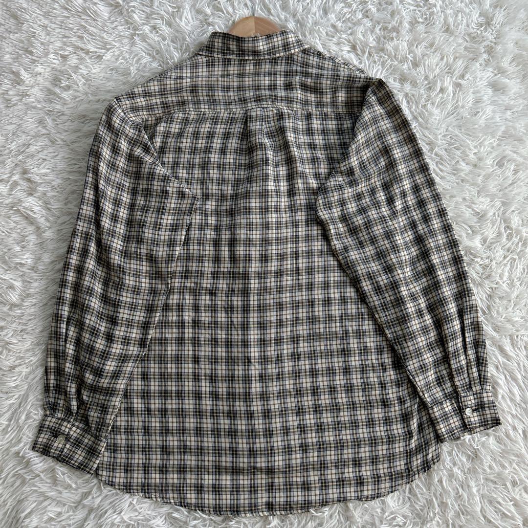 超稀少美品 90年 オールドステューシー 刺繍 チェックシャツ 紺タグ USA製