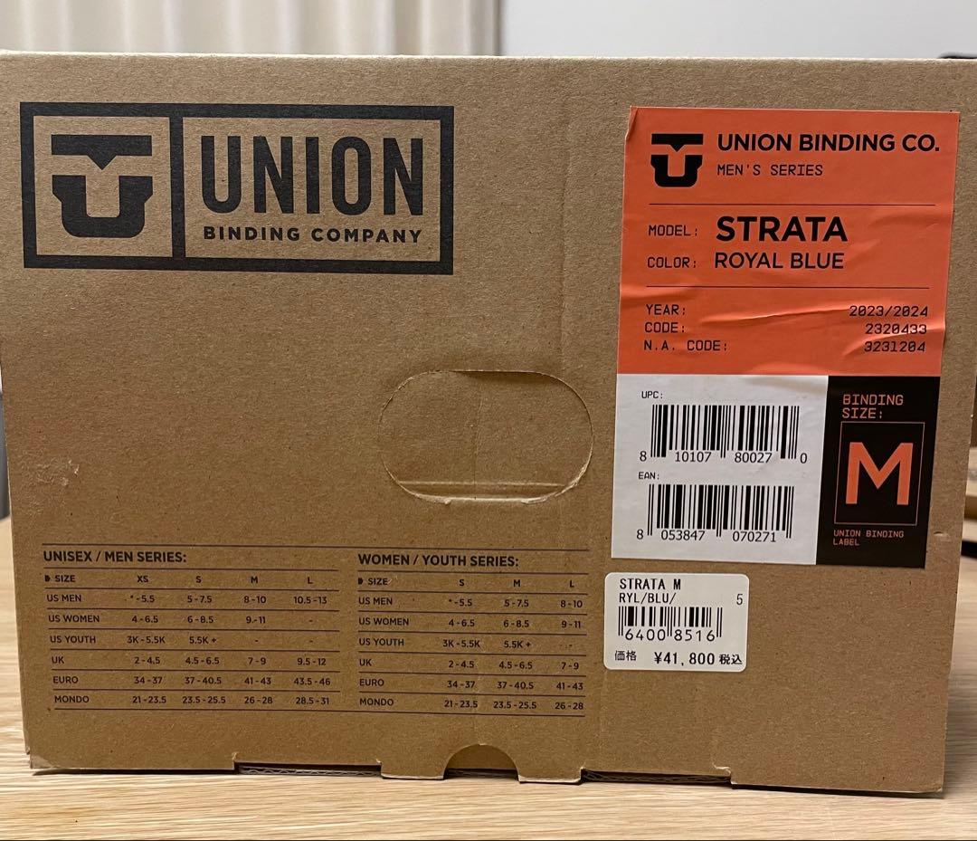UNION STRATA 23-24 M ユニオン　ビンディング　サイズM