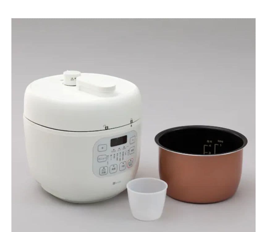 【新品未使用】時短でらくらく調理 電気圧力鍋(2L IN03 ホワイト)