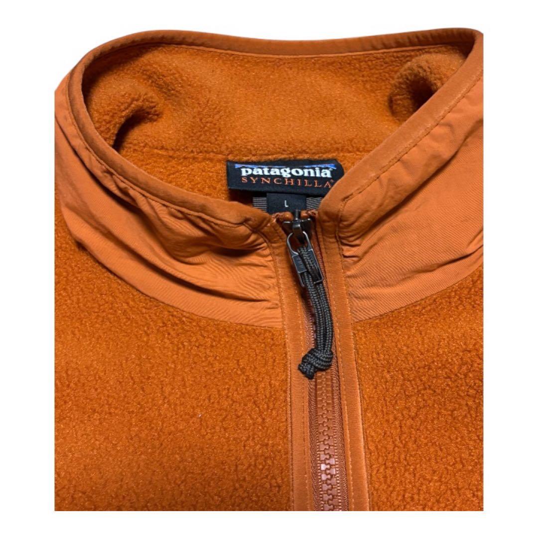 パタゴニア シンチラベスト フリース オレンジ(Redtail Rust)