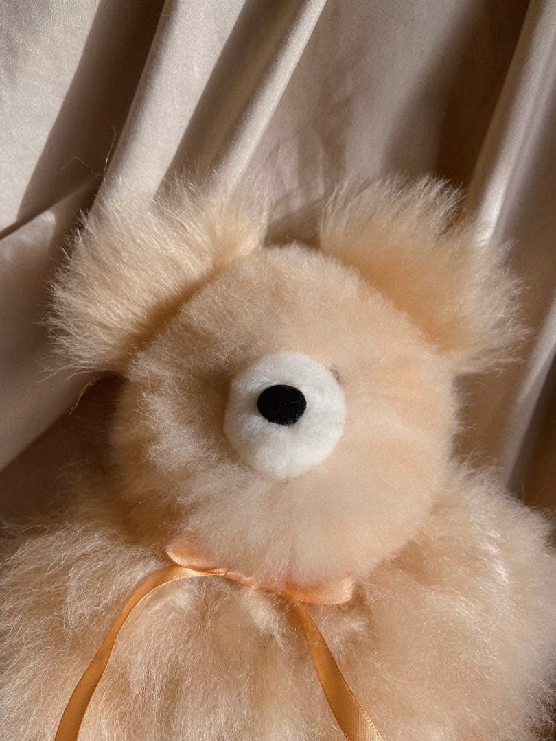 ふわふわアルパカテディベア (ペルー直輸入) ベージュ