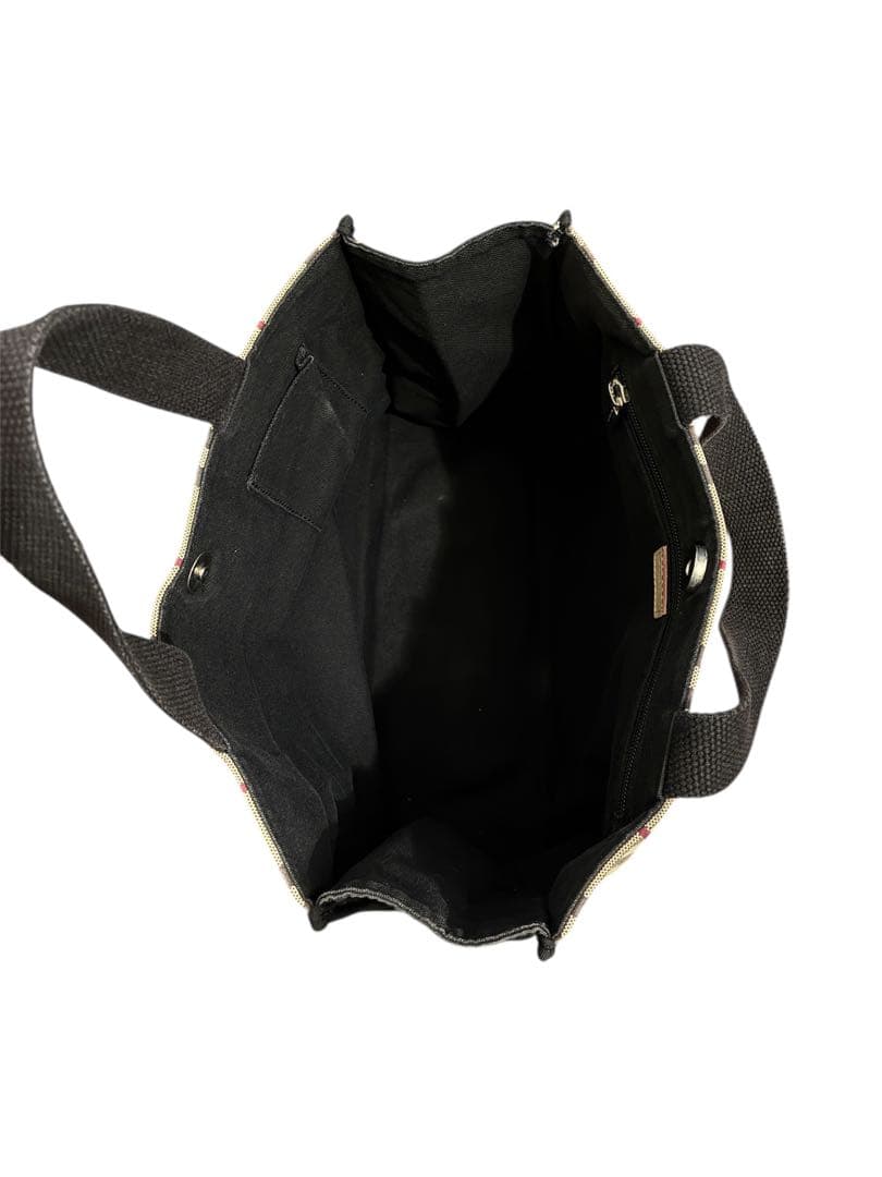 極美品 Burberry バーバリー キャンバス ノバチェック ハンドバッグ