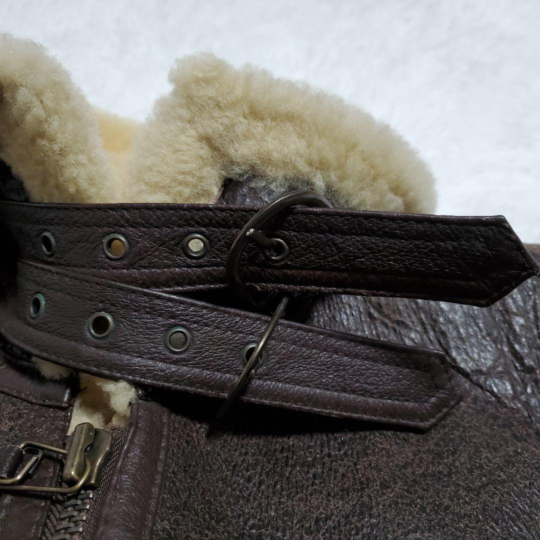 グローブボックス　リアルムートン　フライトジャケット　B-3　L