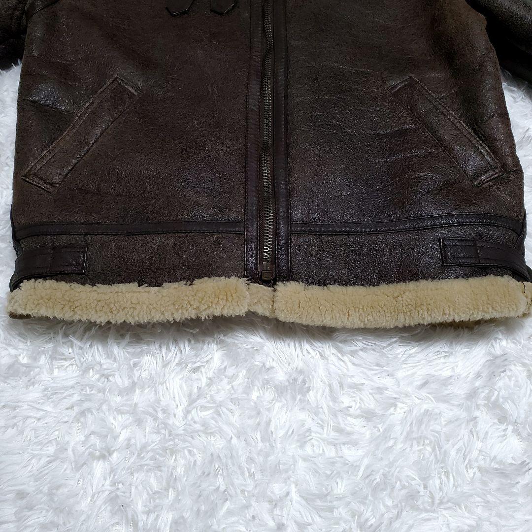 グローブボックス　リアルムートン　フライトジャケット　B-3　L