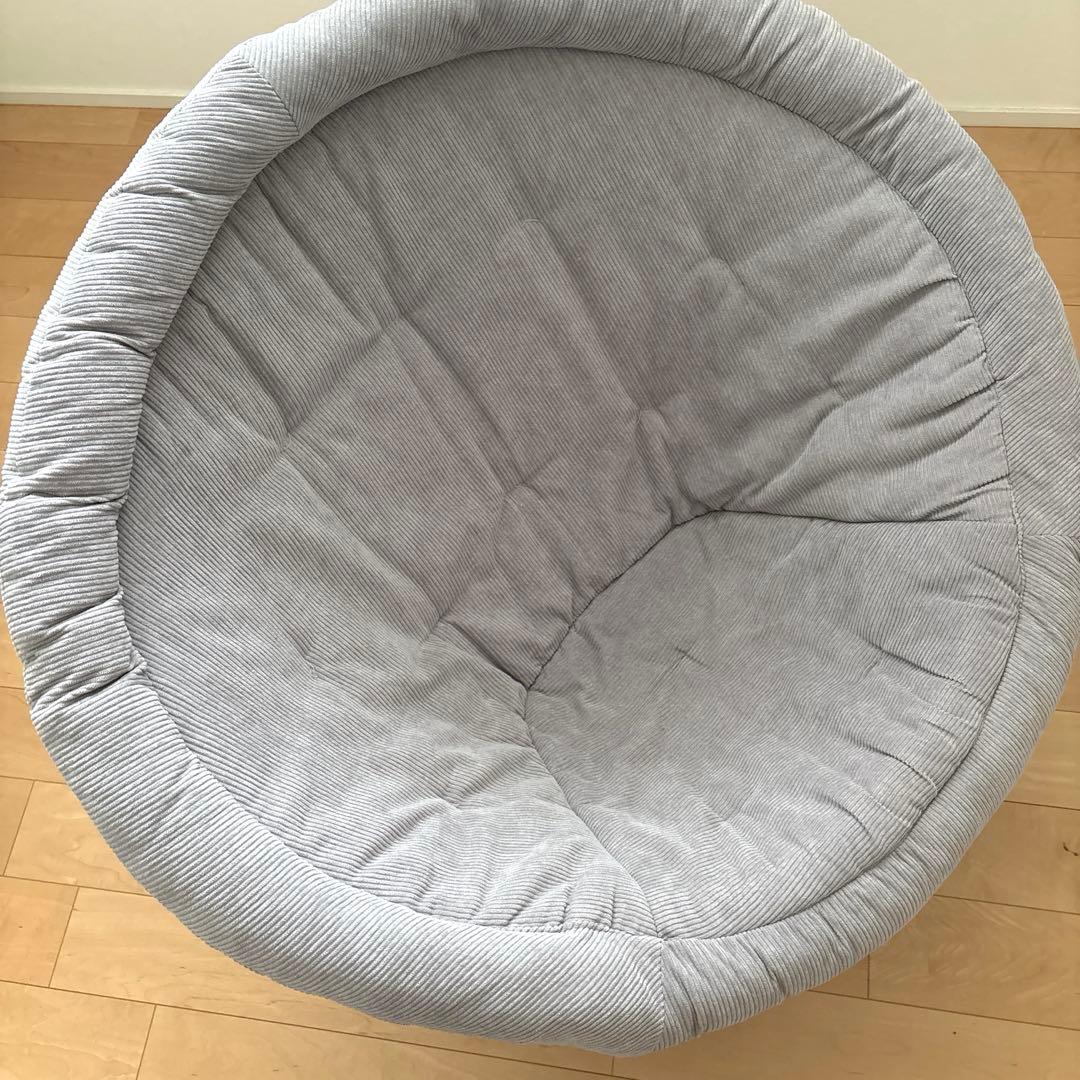 ひなたライフ　フォールディングチェア　ライトグレー