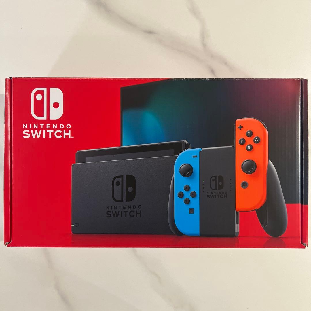 目立つ傷なし・完品Nintendo Switch 本体 (ネオンブルー/レッド)