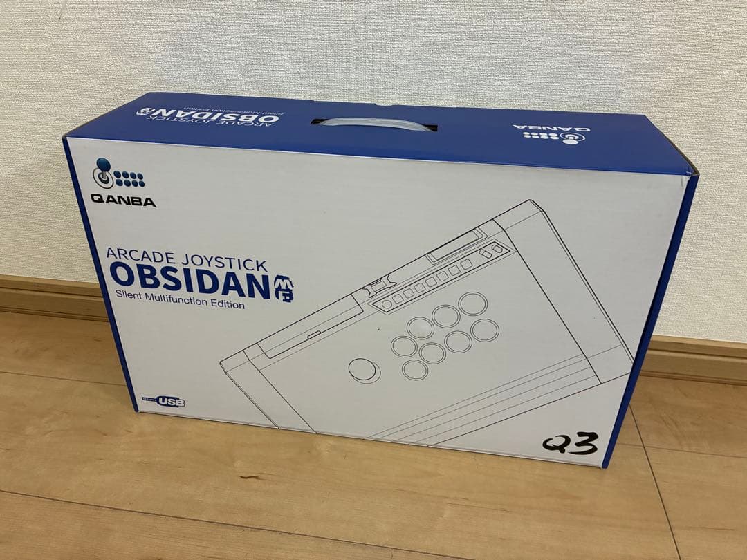 PC用ゲームコントローラー・コンバーター Qanba Q3MF-SL Obsidian Arcade Joystick