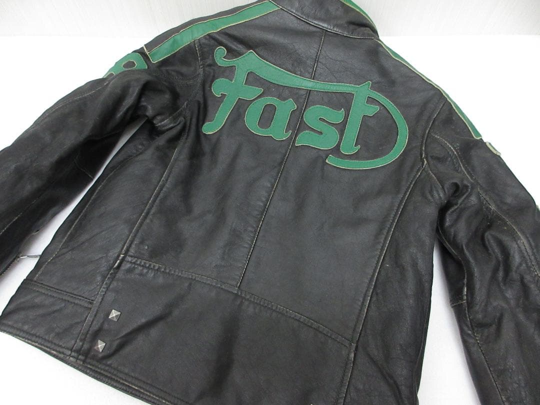 DIESEL ディーゼル ライダースジャケット レザー Ｍ ブラック（107）a