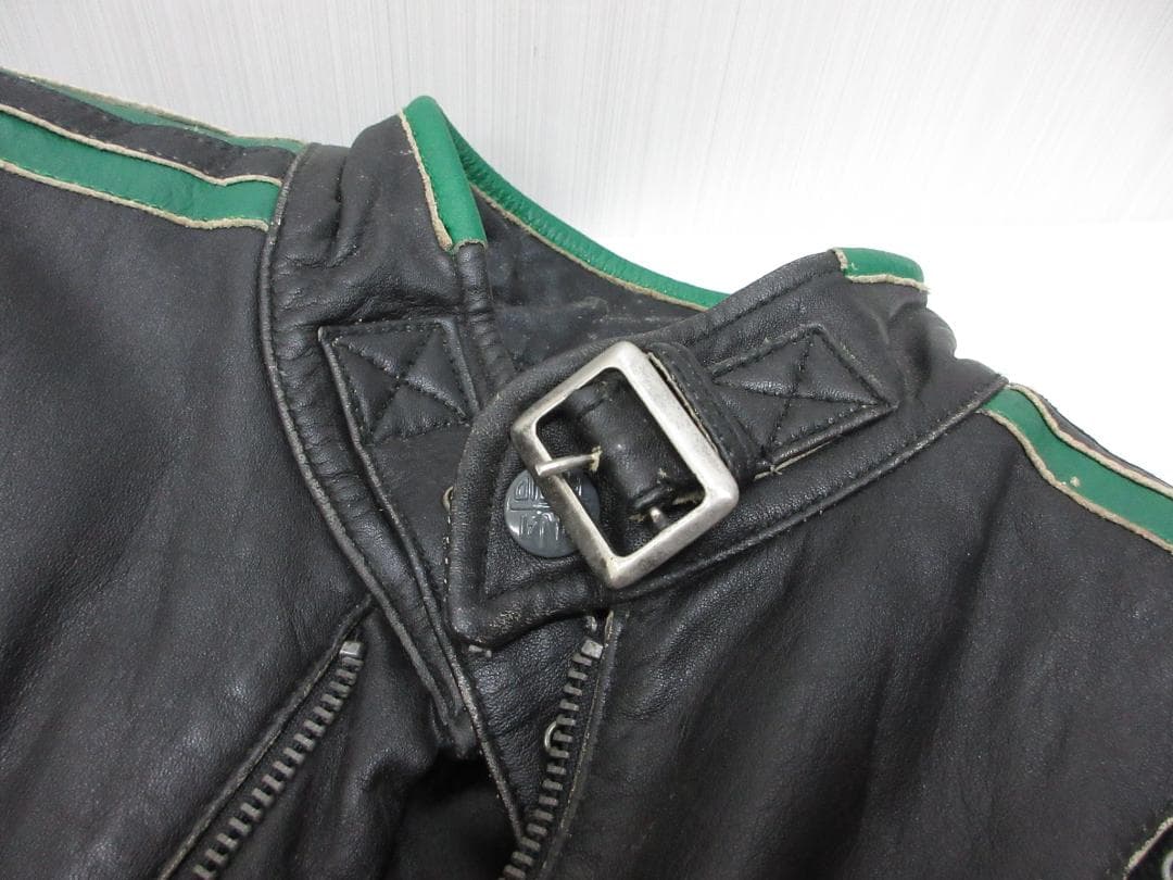 DIESEL ディーゼル ライダースジャケット レザー Ｍ ブラック（107）a