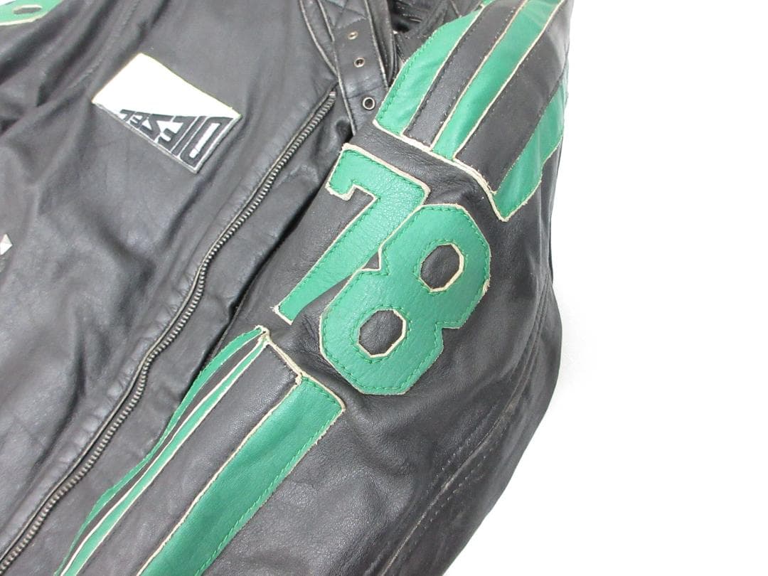 DIESEL ディーゼル ライダースジャケット レザー Ｍ ブラック（107）a