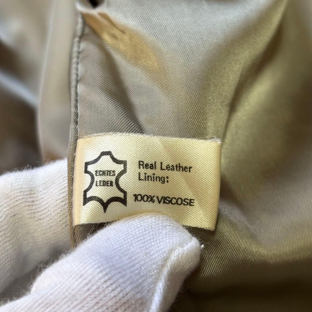 【Vintage】バルスタージャケット ラムレザー スタンドカラー 西ドイツ製