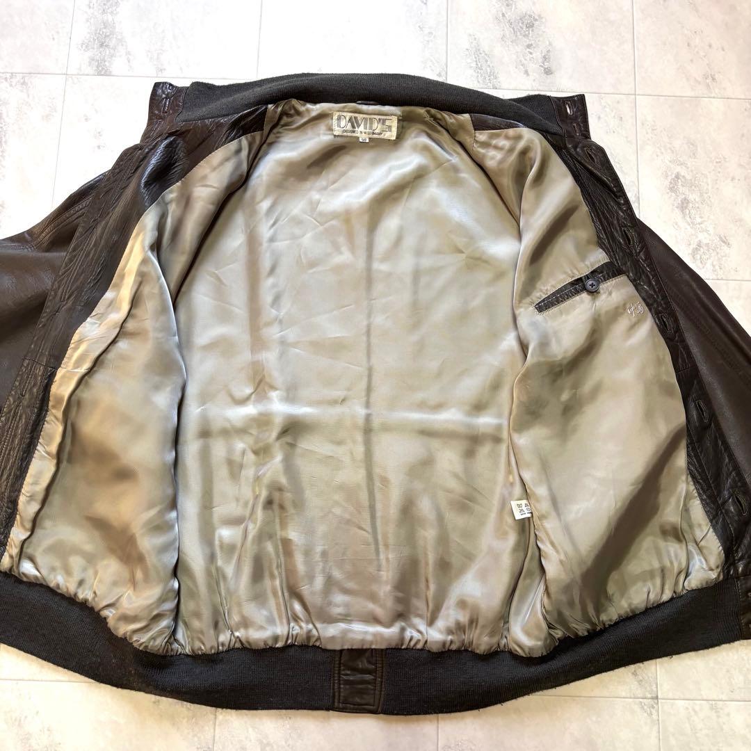 【Vintage】バルスタージャケット ラムレザー スタンドカラー 西ドイツ製