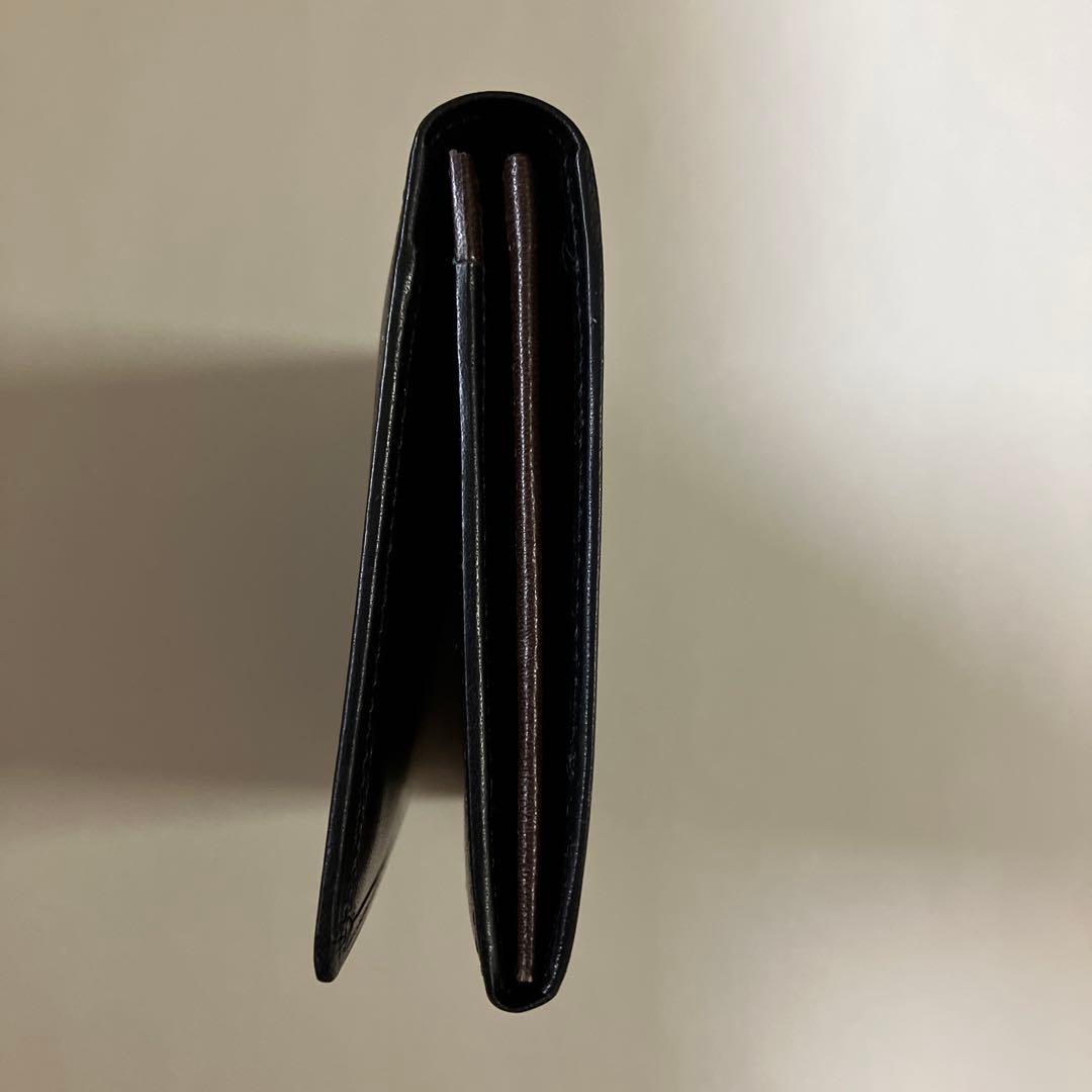 【未使用】イブサンローラン　ブラック レザー カードケース　名刺入れ