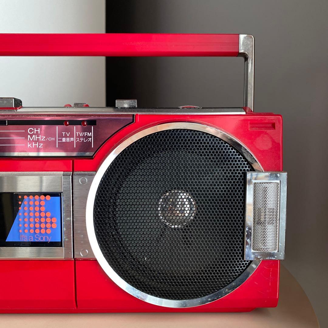 SONY CFSV15 ラジカセ カセットテープ スピーカー ソニー レトロ