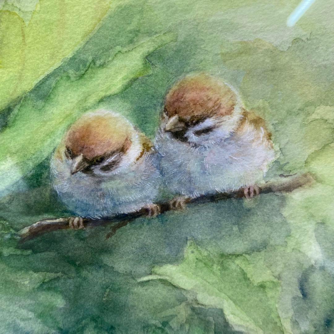 土田穣作『森の暮らし』版画 ジクレー 36/200 額縁 額装 動物絵 絵画