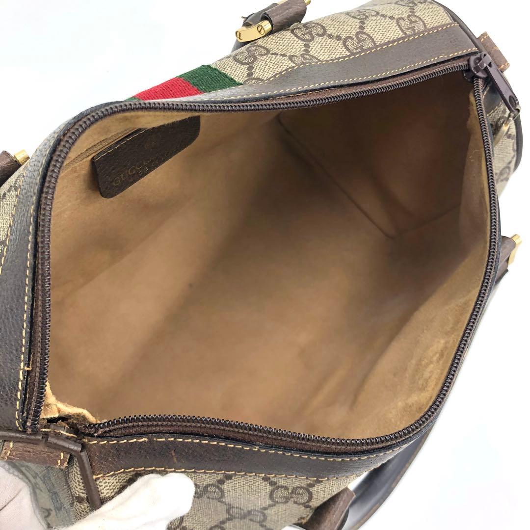 【極美品✨】グッチ ヴィンテージ シェリーライン GG ミニボストンバッグ
