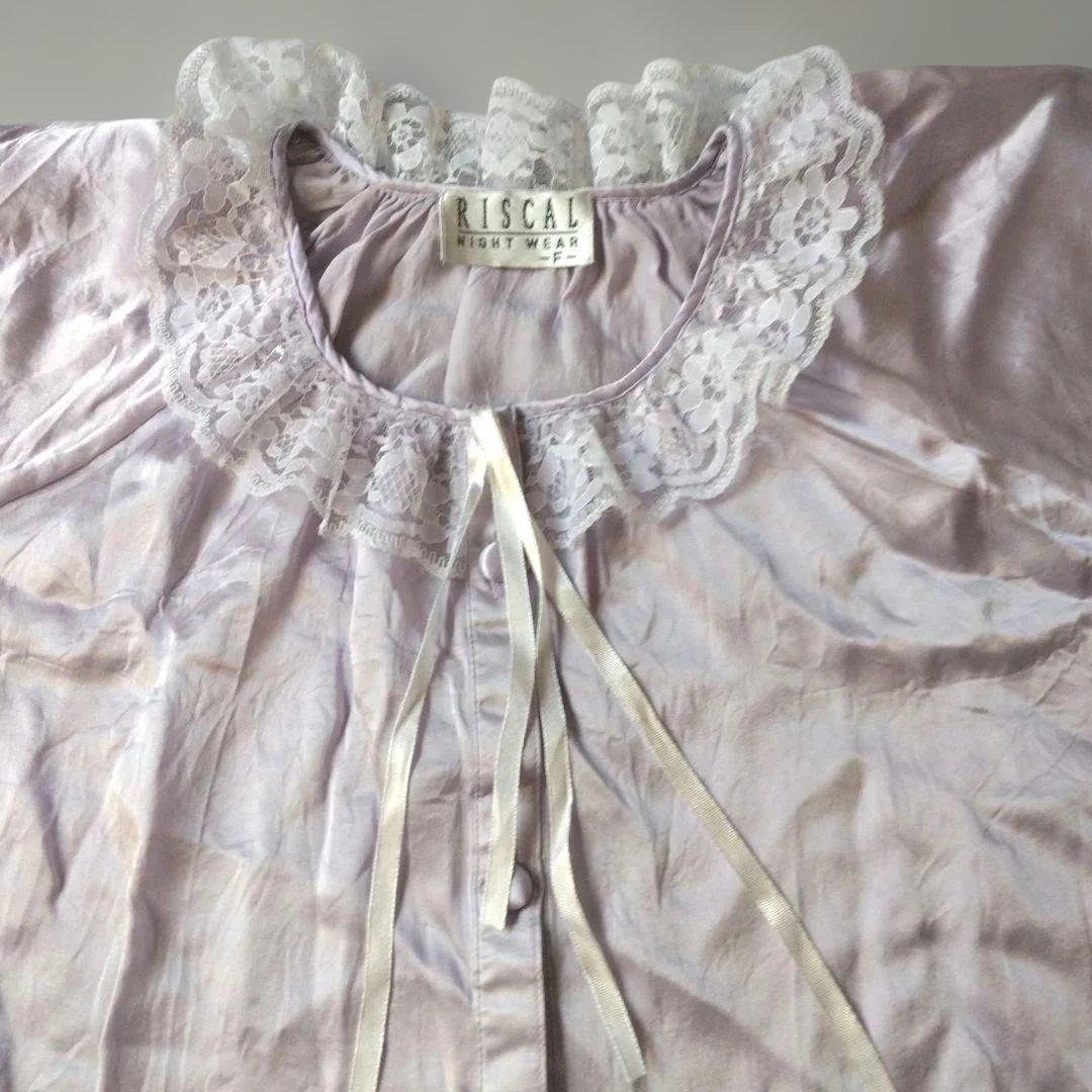 RISCAL　シルク　レディース　ナイトウェア　パジャマ　可愛い　レース