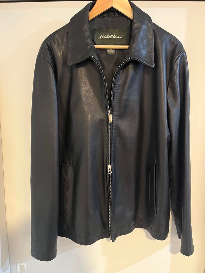 Eddie Bauer Leather Jacket サイズL 羊革