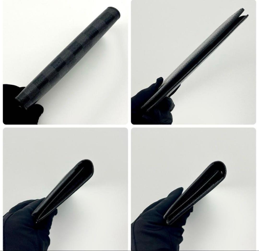 ルイヴィトン ダミエ グラフィット ポルトフォイユ ブラザ ブラック シルバー