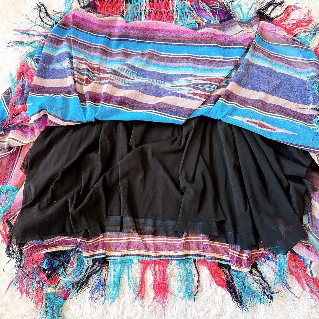 JeanPeaul GAULTIER パワーネット スカート フリンジ サラペ