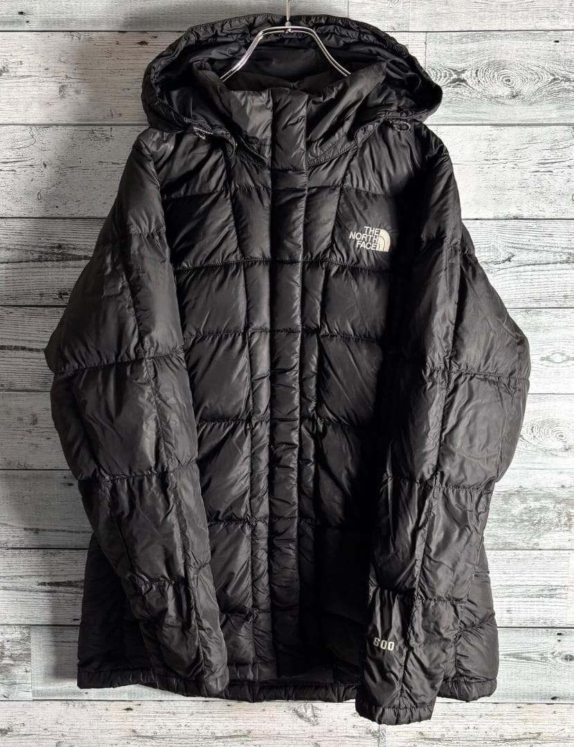 ザノースフェイス ダウンジャケット 600フィル　フード脱着可　レディースL 黒