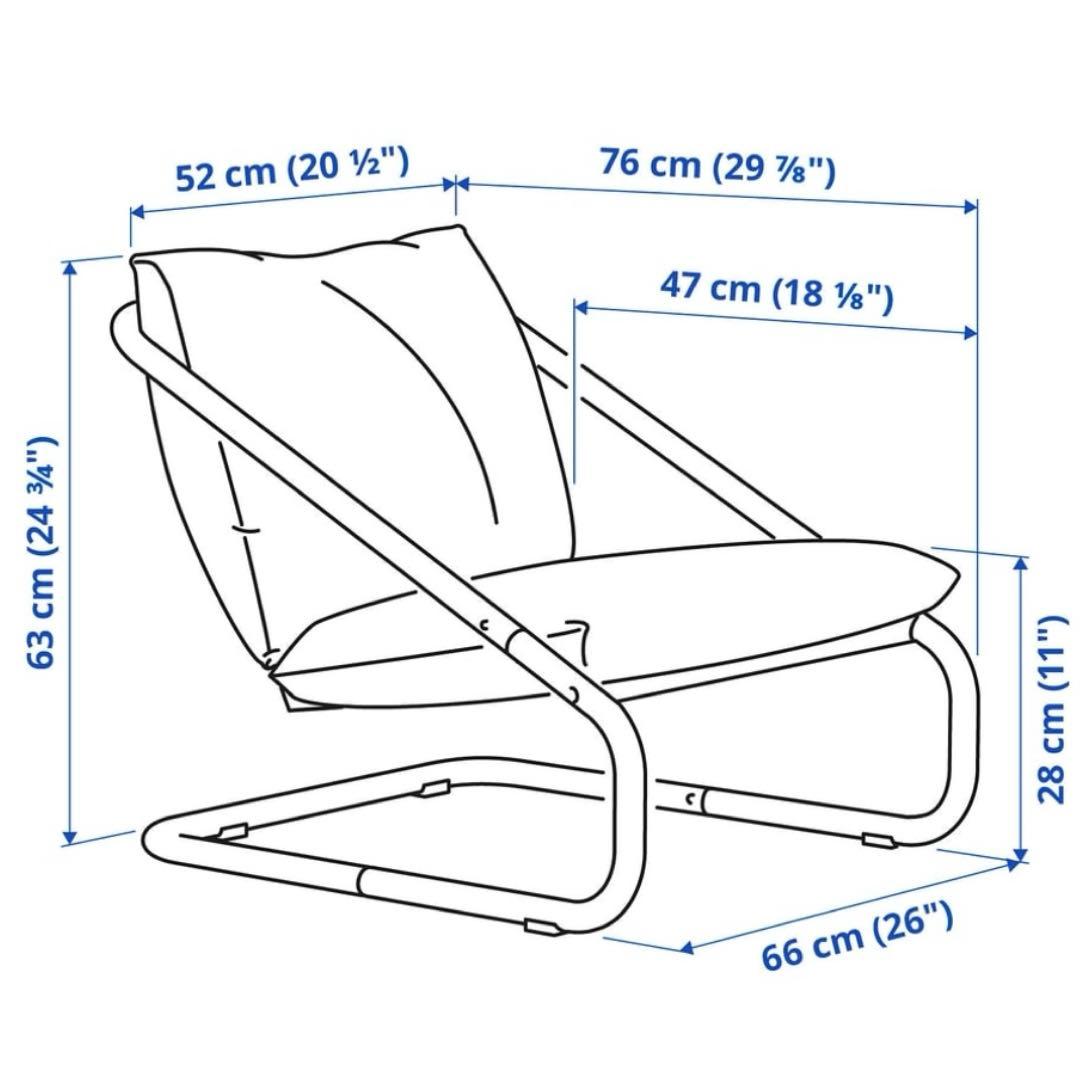 【復刻】ikea イケア オッネスタード ソファ 椅子 ミッドセンチュリー