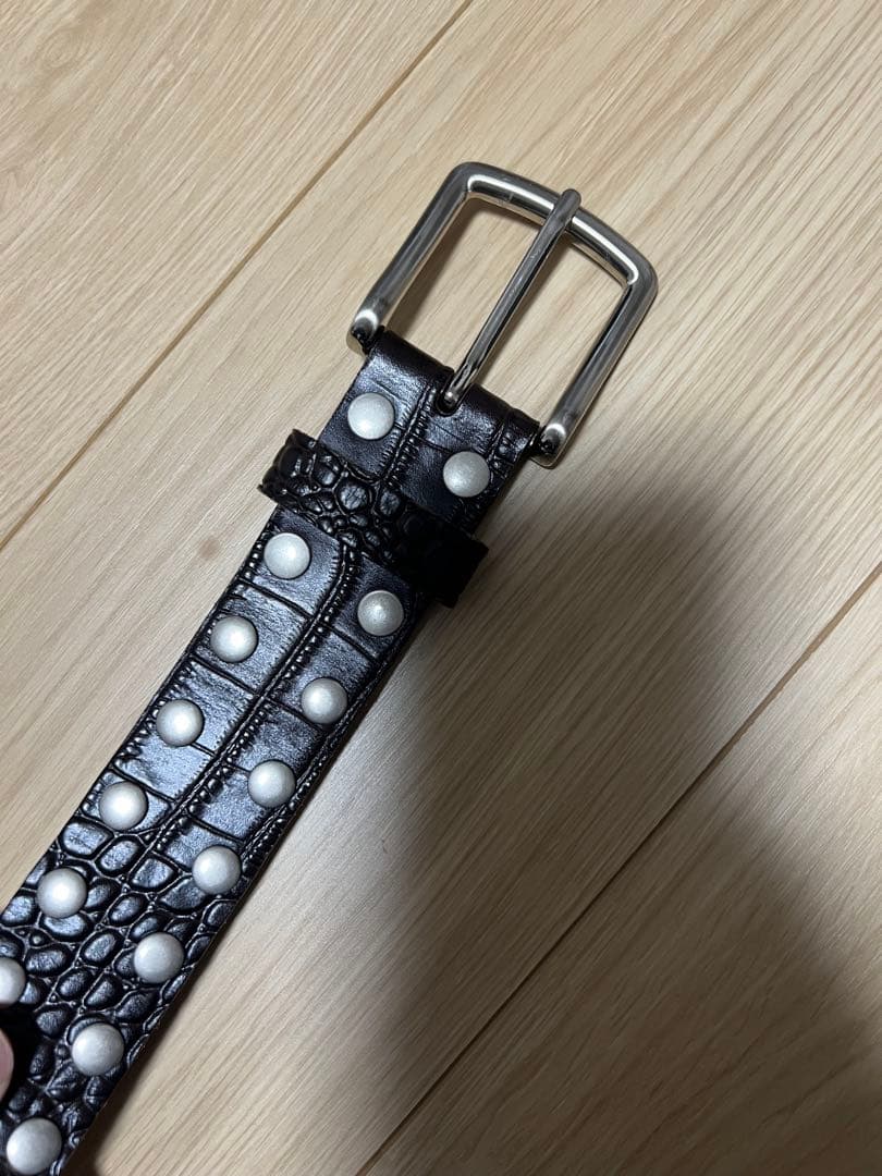 【週末セール】STUSSY 8 BALL STUDDED BELT L/XL