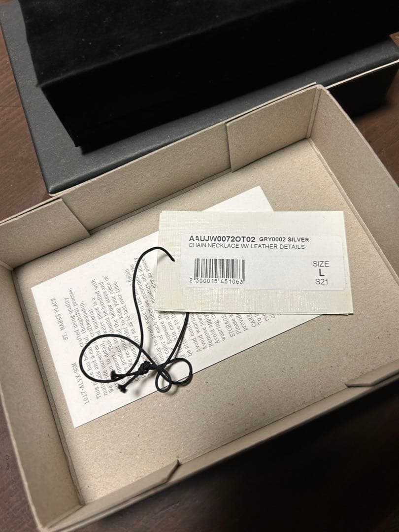 21SS 1017 ALYX 9SM シルバーチェーンブレスレット