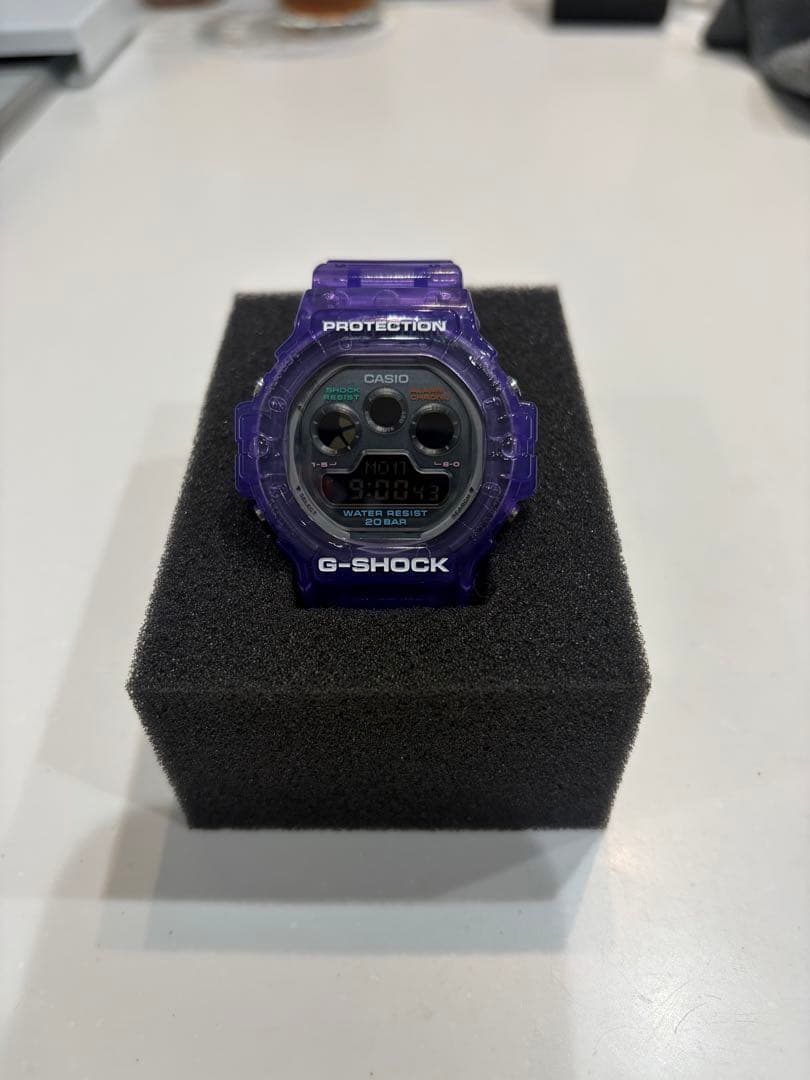 G-SHOCK dw-5900 スケルトン　クリア パープル