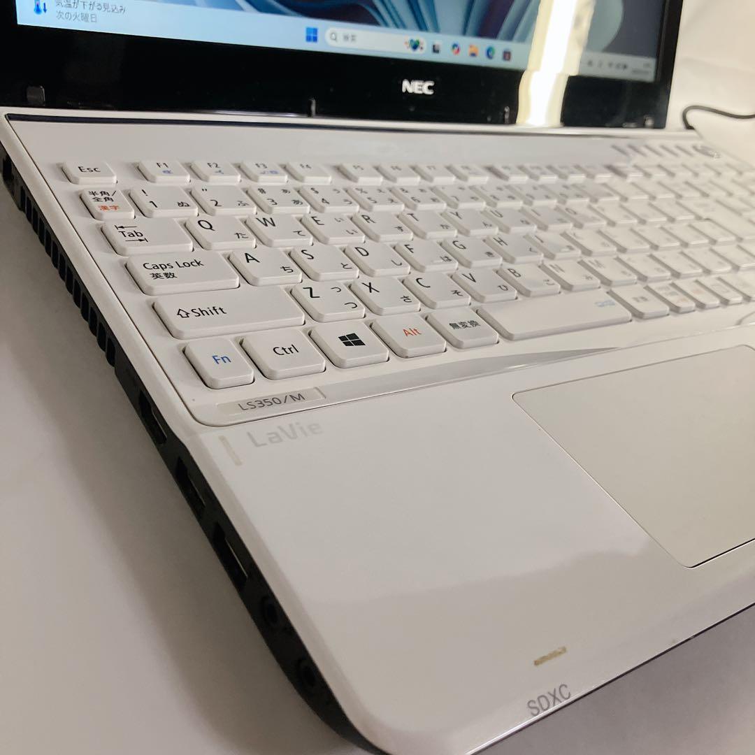 NECノートPC 15.6インチ Win11/ カメラDVD搭載