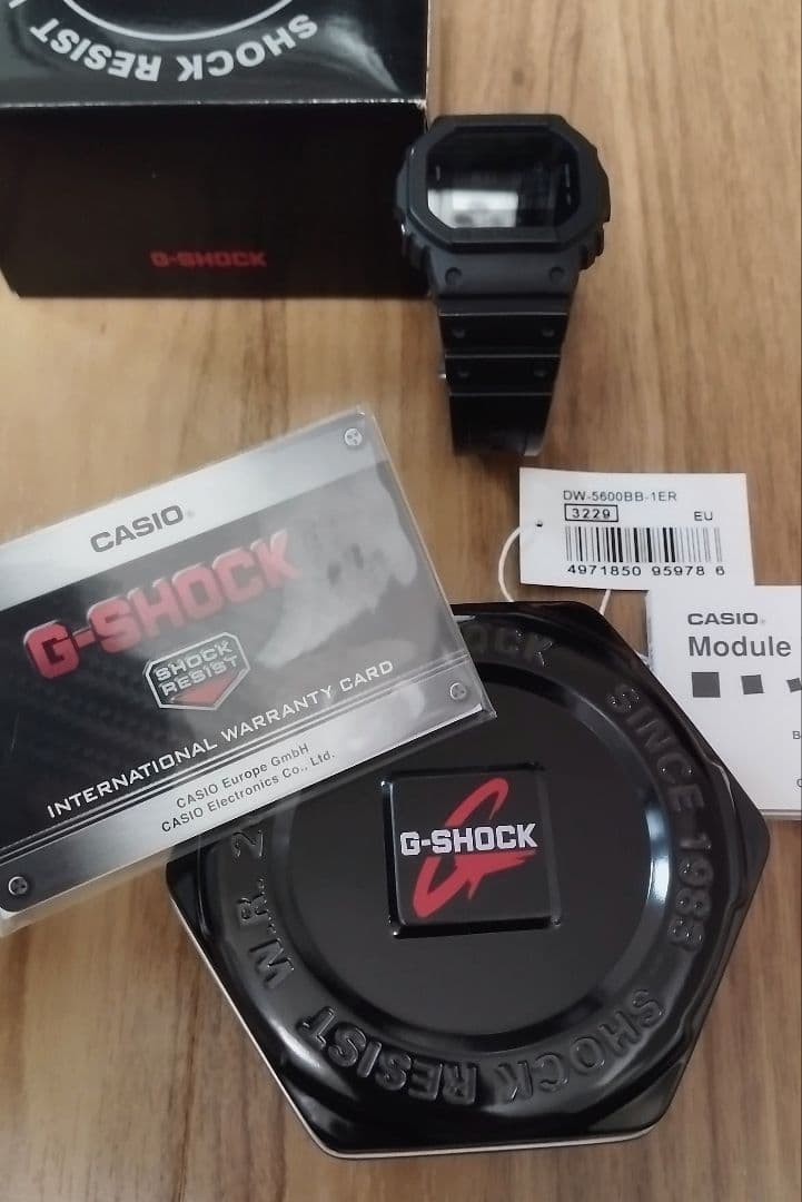 G-SHOCK DW-5600BB-1ER ブラック ヨーロッパ 逆輸入