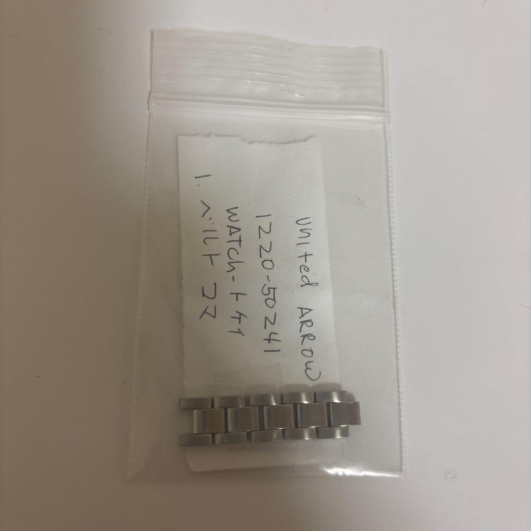 UNITED ARROWS スクエアメタル腕時計　シルバー