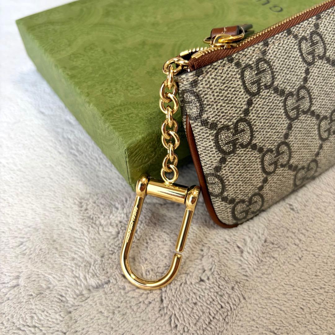 グッチ GUCCI GGスプリーム キーリング付きケース