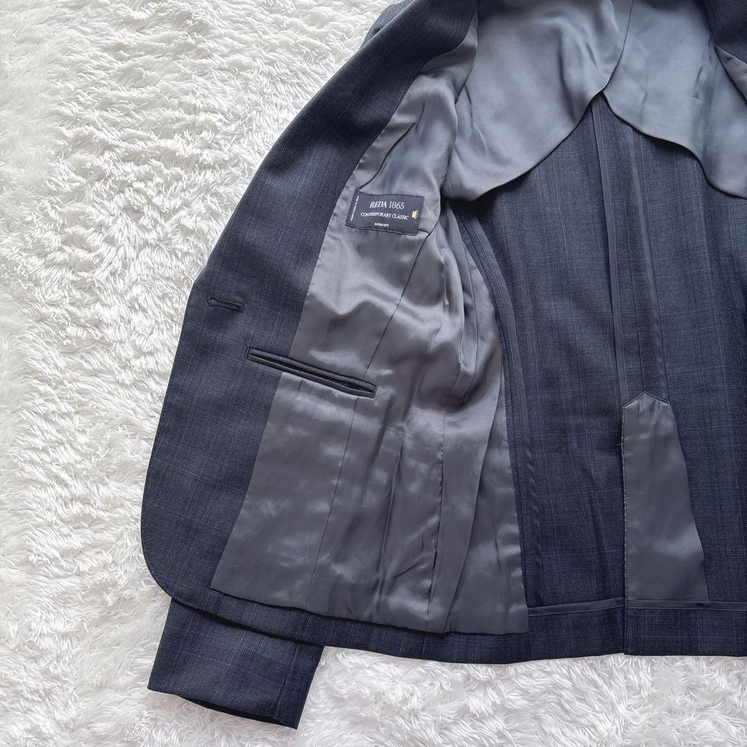 美品 スーツカンパニー パンツスーツ セットアップ REDA 近年 チェック36