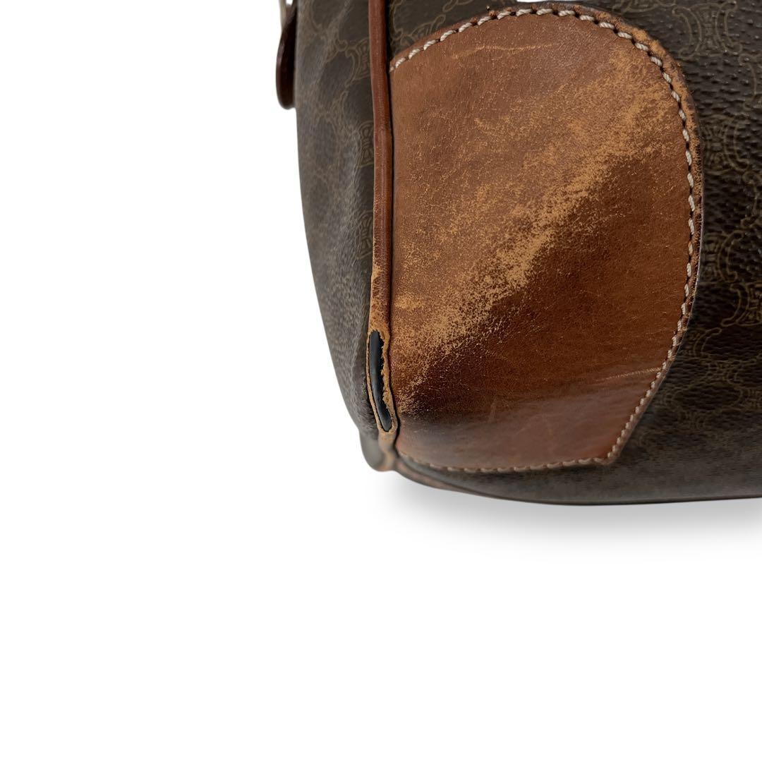 オールド　セリーヌ　ボストンバッグ　トラベルバッグ　トリオンフ　マカダム　PVC