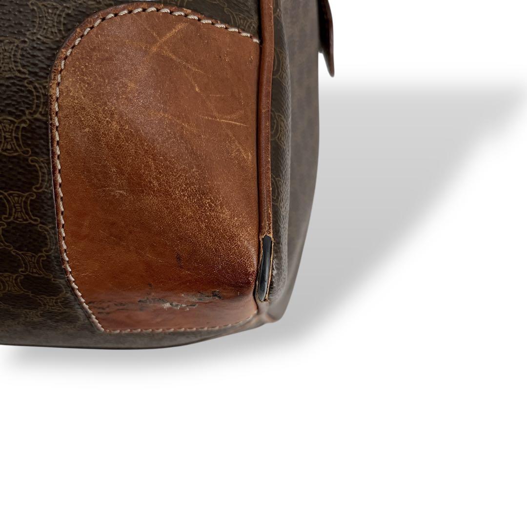 オールド　セリーヌ　ボストンバッグ　トラベルバッグ　トリオンフ　マカダム　PVC