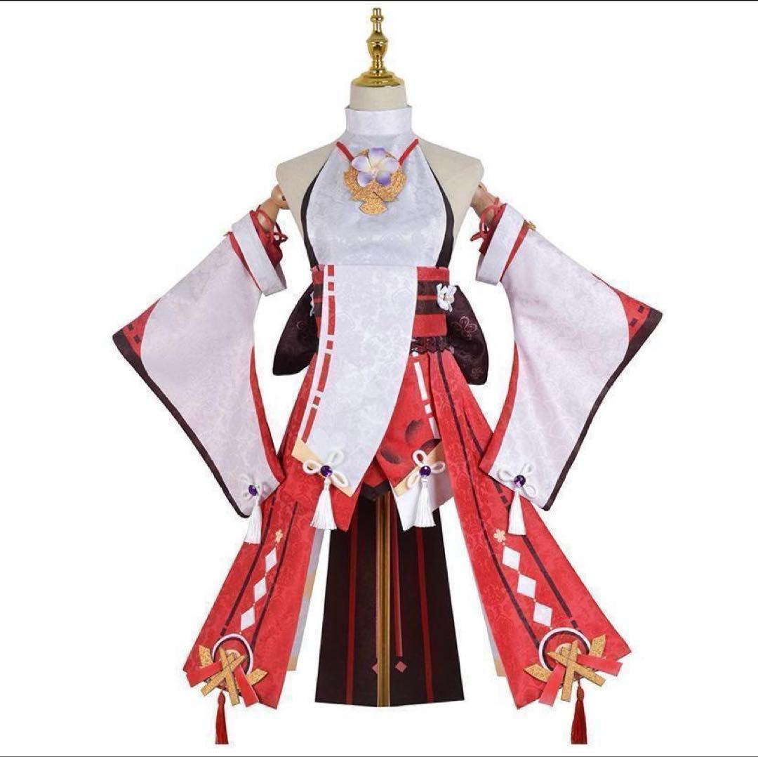 原神　八重神子　コスプレ衣装Lサイズ(靴・ウィッグあり)