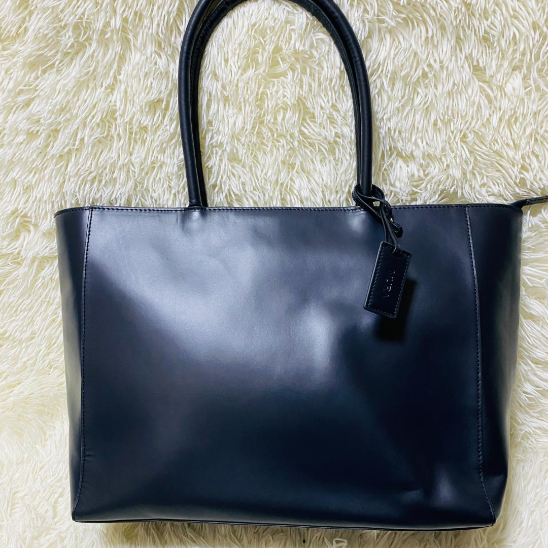 【極美品】ムラ MURA ブラックレザートートバッグ A４収納可 ビジネス