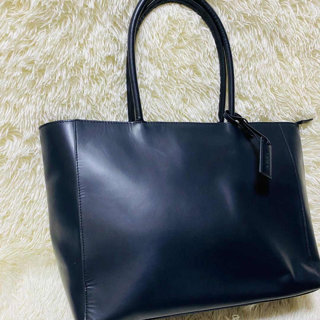 【極美品】ムラ MURA ブラックレザートートバッグ A４収納可 ビジネス