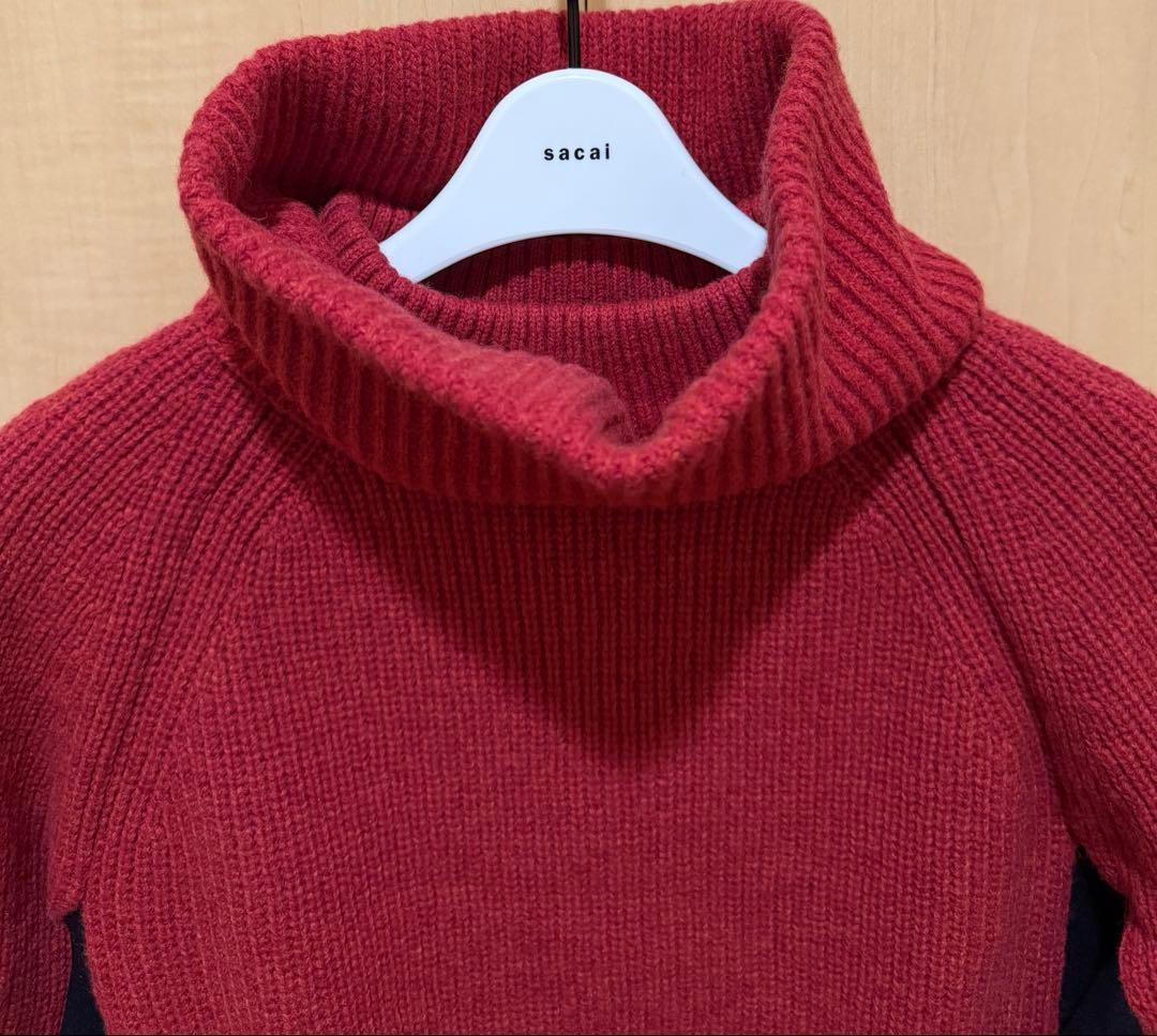 河北 麻友子【未使用に近い美品】★sacai サカイ★ウール ネックウォーマー付