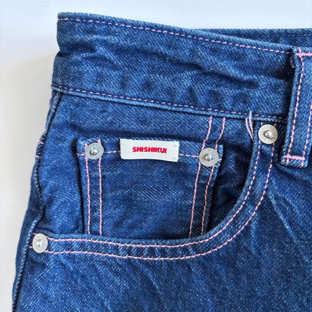 パンツ SHISHIKUI Daco / INDIGO PINK STITCH 30